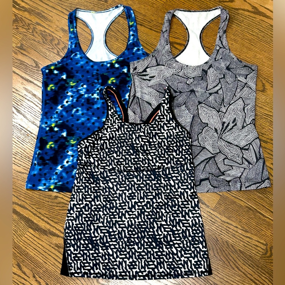 THREE Lululemon Workout Tops